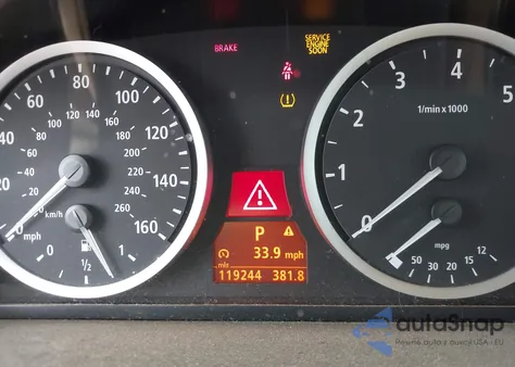 2007 BMW 530Xit z USA, uszkodzony, nr VIN WBANN73537CN04152